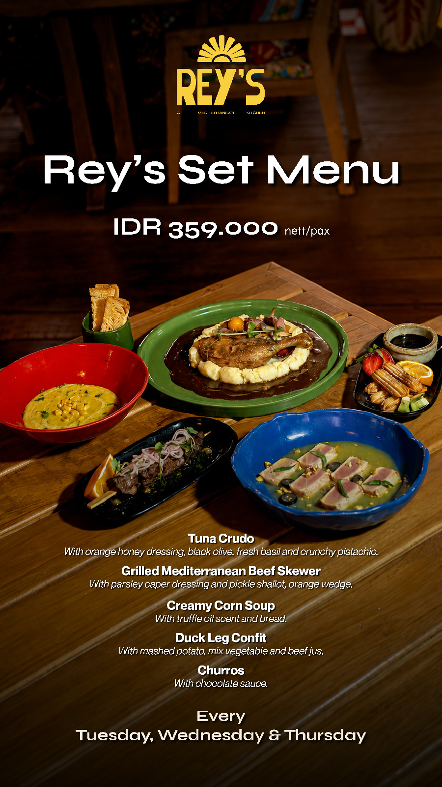 Rey's Set Menu 